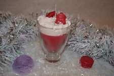 Bougie gourmande fait main parfum fruit rouge