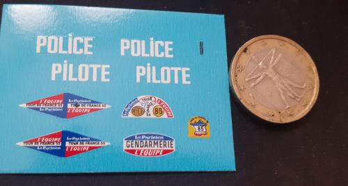 Decalcomanie police pilote - police,