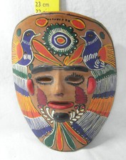 Masque mexicain en terre cuite