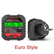 Testeur De Prise Electrique GFC Avec Tension Afficheur 90-250V EU PLUG TYPE