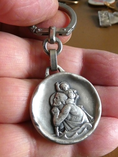 Ancien porte cle métal augis - porte,