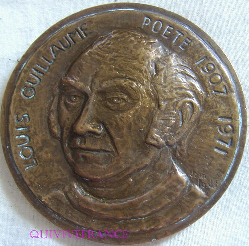 Med8057 medaille poete louis - med8057,