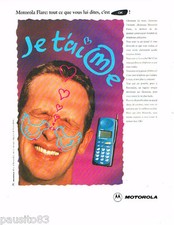PUBLICITE ADVERTISING 085  1995  MOTOROLA  le téléphone mobile  FLARE