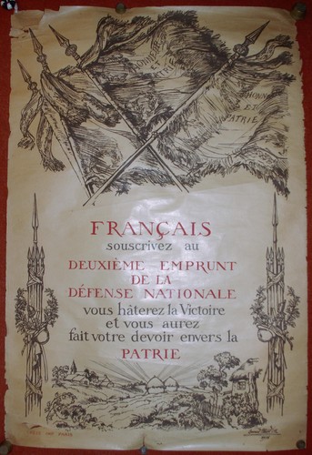 Ancienne affiche deuxième - ancienne,