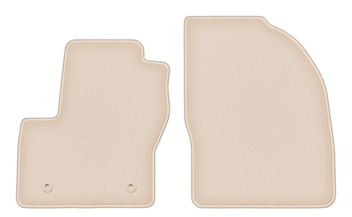 Tapis avant velours beige pour