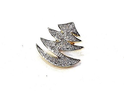 Bijou alliage doré strass - doré,