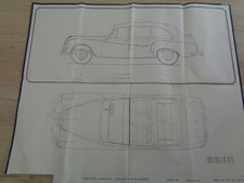 Plan voiture 8 seater Limousine - Daimler - 1955 - Brochure - Catalogue