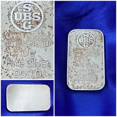 Lingot argent pur - argent, swiss