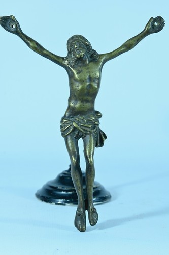 Ancien  Christ bronze vivant
