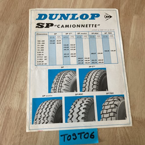 Pneu dunlop cammionnette - dunlop, sp