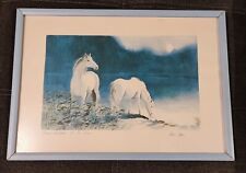  tableau : Deux chevaux et la lune de Leo Jan .