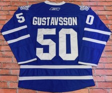 Maillot Ice Hockey Glace Match Porté Toronto Maple Leafs Gustavsson 50