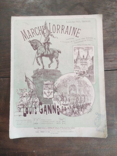 Marche lorraine partition - lorraine,