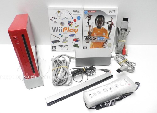 Console nintendo wii rouge - nintendo, +
