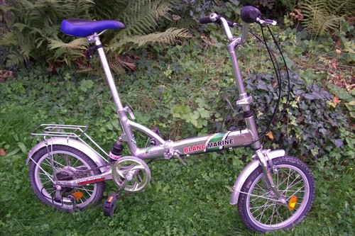 Vélo pliant blanc - blanc, marine