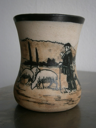 Petit vase grès basque - vase,