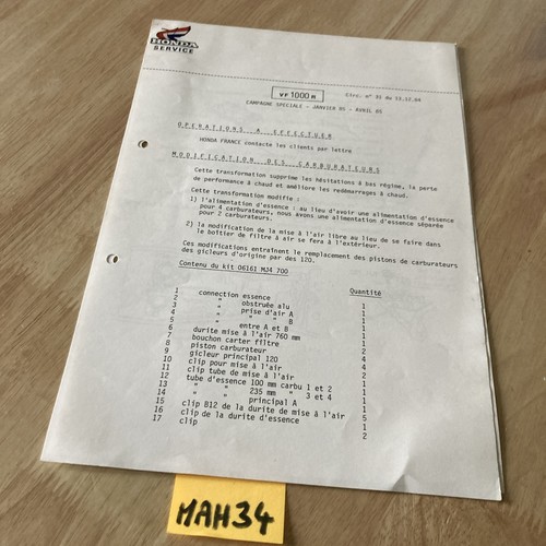 Honda moto 1984 - , vf1000r