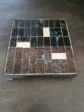 Dessous de plat Vintage. Structure acier, plateau en carreaux de céramique. 