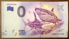 2018 NAUSICAÀ REQUINS BILLET 0 EURO SOUVENIR BANKNOTE BANCONOTA PAPER MONEY