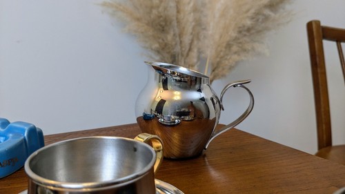 Pot lait ancien inox - inox, par