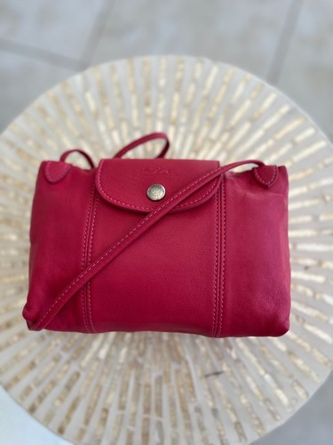 Sac pochette cuir longchamp - cuir,
