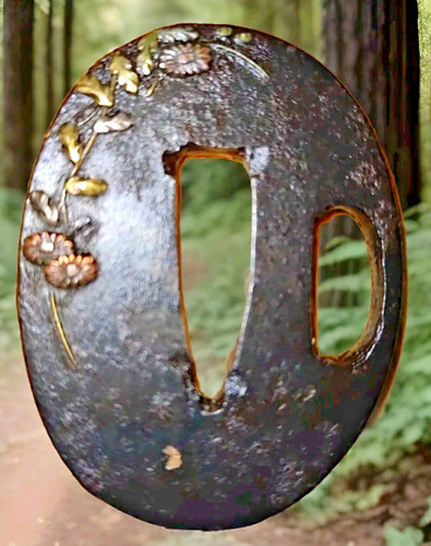Tsuba japon antique edo fer - tsuba,