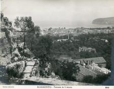 Italie, Sorrento, panorama da San Antonio  Vintage print, Photomécanique  19