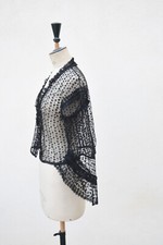 Ancien caraco en dentelle noire Napoléon III XIX ème siècle