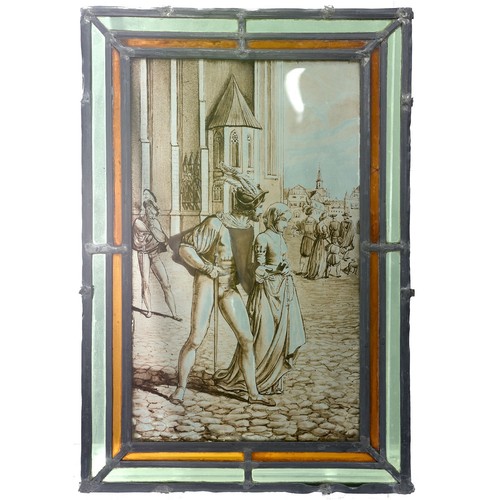 Vitrail ancien allemand - ancien,