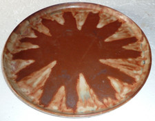 plateau brun en faïence