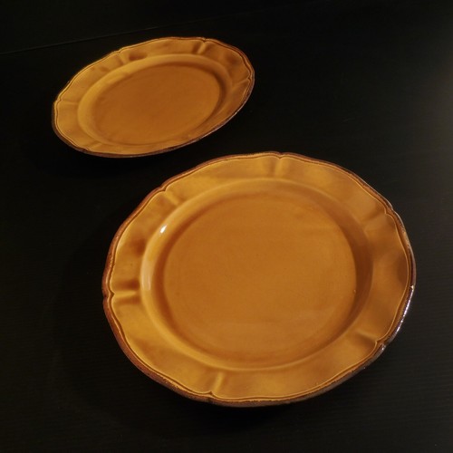 Assiettes plates faïence - 2,