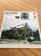 Harley Davidson 350 BA Peashooter 1929 Carte Collection moto Atlas USA