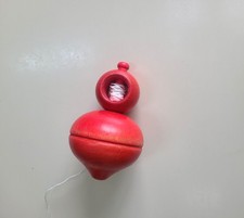 Toupie en bois à lanceur en ficelle