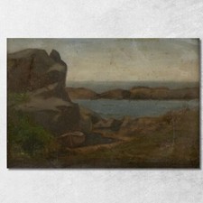 Plage De L'Ancien Hangar À Bateaux De Newport John La Farge, jlf18 tableau impre