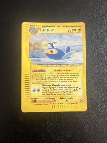 Carte pokemon lanturn h15 - carte,