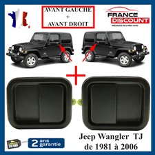 Poignée de Porte Avant Gauche Conducteur Droite Passager pour Jeep Wrangler YJ