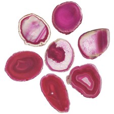 Tranche d'agate polie couleur