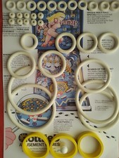 FLIPPER  GOTTLIEB-  PINK PANTHER- KIT ELASTIQUES-DOIGT DE FLIPPER JAUNE