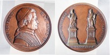 ⚜️ Médaille Pie IX Statue