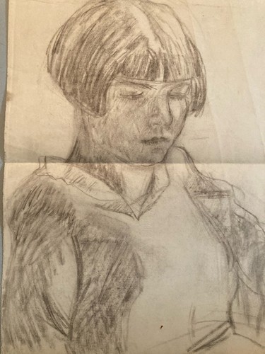 Dessin crayon mine plomb 1920