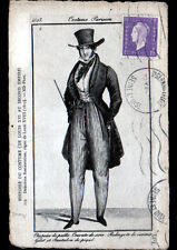 VIEUX PARIS / COSTUMES sous REGNE de LOUIS XVIII / COSTUME PARISIEN en 1823