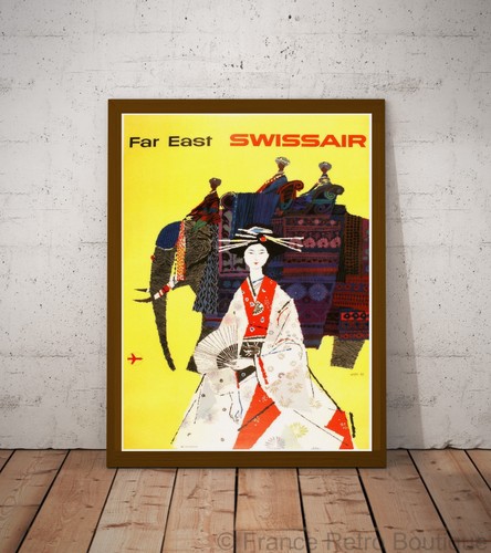 Poster affiche swissair far - poster-affiche,