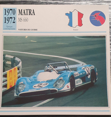 Matra 660 carte edition - ms,