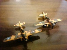 2 Tootsie Toy P-40 Flying