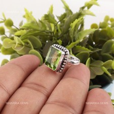 Bague Solitaire En Peridot