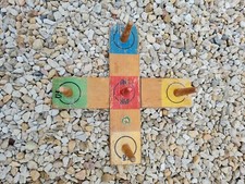 ANCIEN JEU EN BOIS DES ANNEAUX JEUX ENFANTS