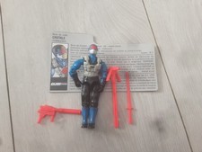GI JOE Arah SNAKE EYES CROTALE + FILECARD FR Loose V4 1991 Loose 
