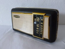 TRANSISTOR ANCIEN OPTALIX noir et or 18,5cm x 10 cm x 5 cm VINTAGE nnon testé