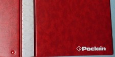 POCLAIN : classeur rouge de la société ;  original