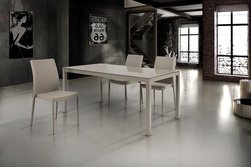 Table extensible base métal - table,
